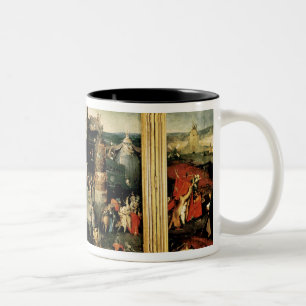 Triptychon: Die Versuchung von St Anthony Zweifarbige Tasse