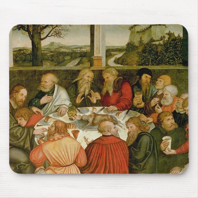 Triptychon, links Platte, Philipp Melanchthon Mousepad (Vorne)