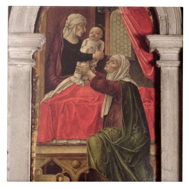 Triptychon Madonnas des Misericordia, 1473 Fliese (Vorderseite)