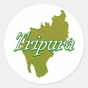 Tripura Runder Aufkleber