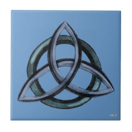 Triquetra (blau) fliese