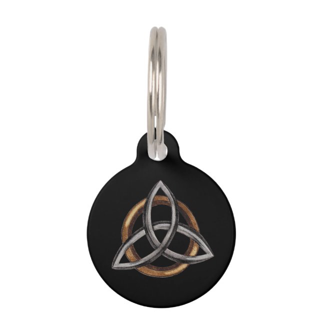 Triquetra (braun/silber) tiermarke (Vorderseite)