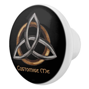 Triquetra (Brown/Silber) Keramikknauf