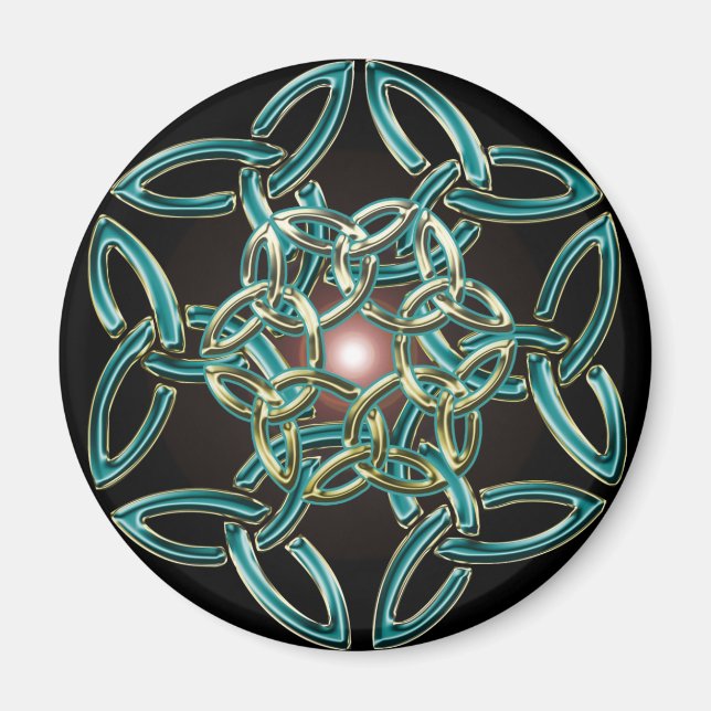 Triquetra Circle Knot Magnet (Vorne)