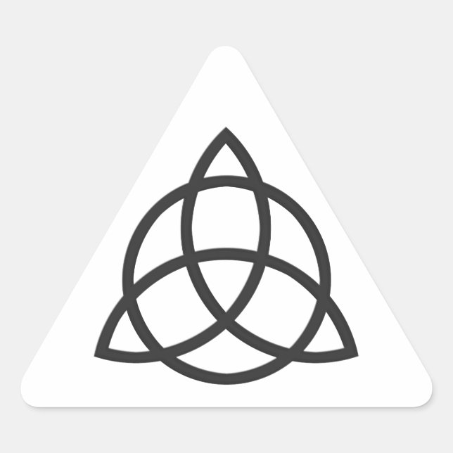 Triquetra Dreieckiger Aufkleber (Vorderseite)