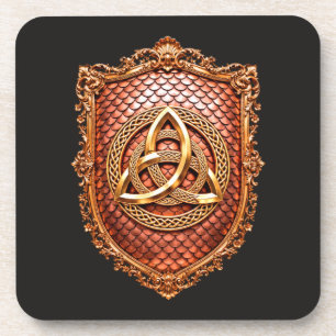 Triquetra Mystischer Heraldik Getränkeuntersetzer