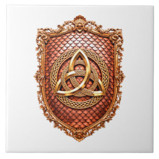 Triquetra Mystischer Heraldiker Fliese