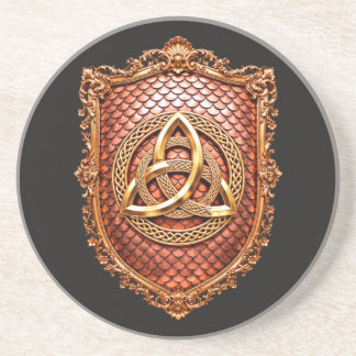 Triquetra Mystischer Heraldiker Getränkeuntersetzer