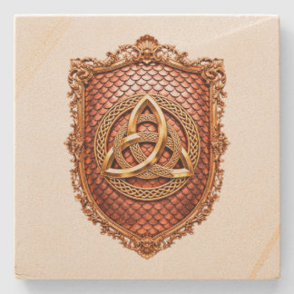 Triquetra Mystischer Heraldiker Steinuntersetzer