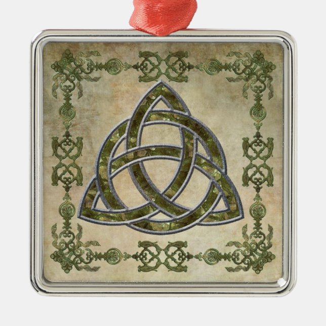 Triquetra natürlich ornament aus metall (Vorne)