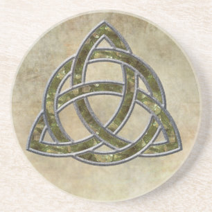 Triquetra natürlich sandstein untersetzer