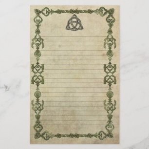 Triquetra natürliches gezeichnet briefpapier