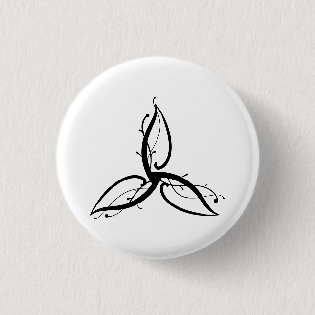 Triquetra Odin Norse Wicca Symbol Button (Vorderseite)