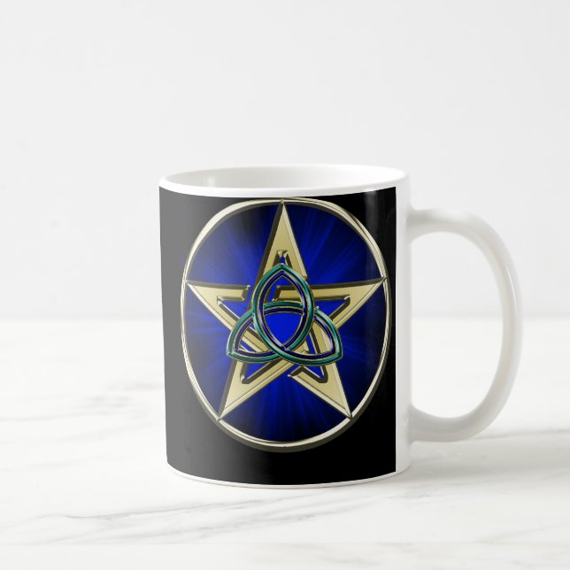 Triquetra Pentagram-Tasse Kaffeetasse (Rechts)