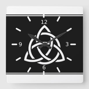 Triquetra Quadratische Wanduhr
