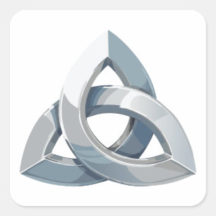 Triquetra Quadratischer Aufkleber