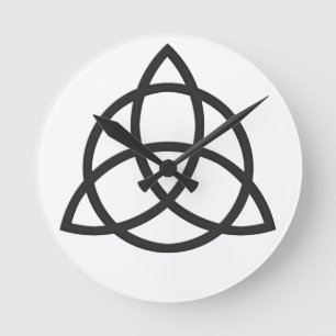 Triquetra Runde Wanduhr