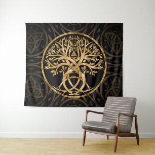 Triquetra Tree of life Wandteppich