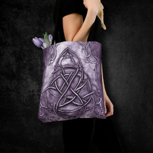 Triquetra Trinity Knot Lavender Lila Imitate Metal