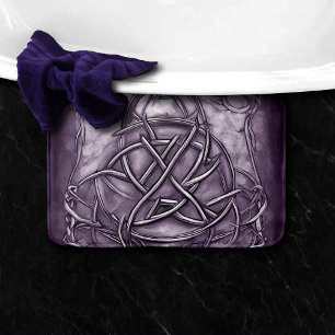 Triquetra Trinity Knot Lavender Lila Imitate Metal Badematte