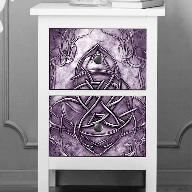 Triquetra Trinity Knot Lavender Lila Imitate Metal Seidenpapier (Von Creator hochgeladen)
