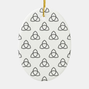 Triquetra Vesica Symbol Keramik Ornament