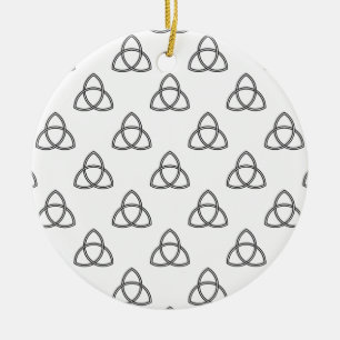 Triquetra Vesica Symbol Keramikornament