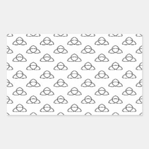 Triquetra Vesica Symbol Rechteckiger Aufkleber