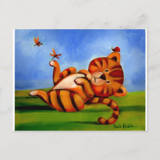 Trish Biddle Childrens Kitty 2 von 3 Postkarte
