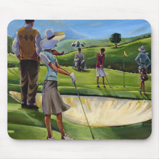 Trish Biddle - Damen-Golf Mousepad (Vorne)