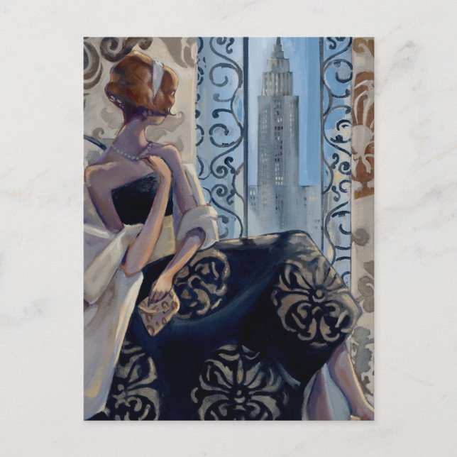 Trish Biddle New York Black Dress Postkarte (Vorderseite)