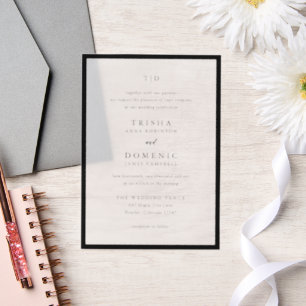 Trisha Black and White Modern Wedding