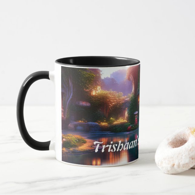 Trishaans Morgentee Tasse (Mit Donut)