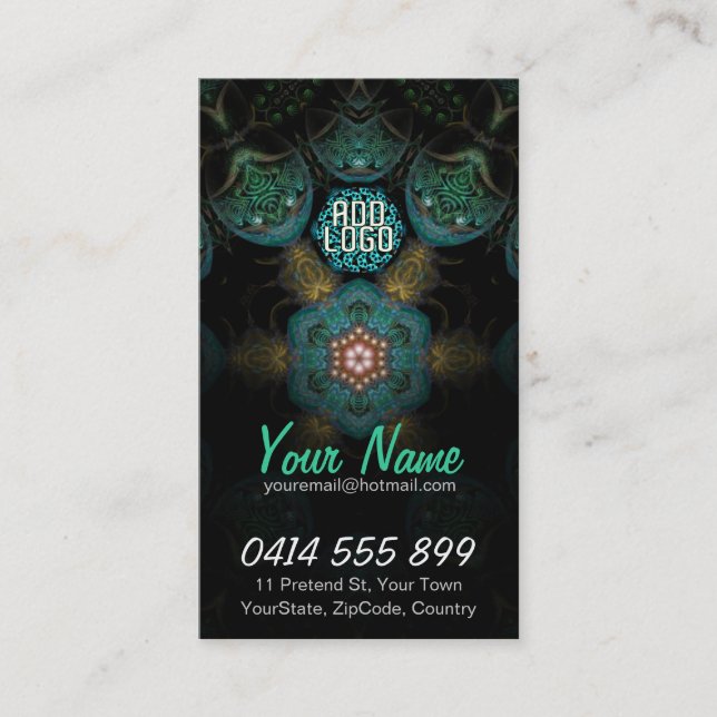 TriSheelz Fraktal Business Card Visitenkarte (Vorderseite)