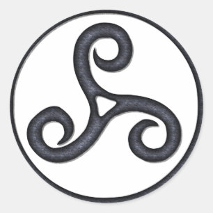 Triskel Runder Aufkleber