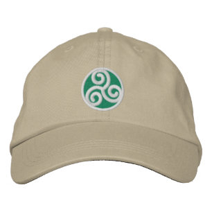 Triskele Celtic Spiral Bestickte Kappe