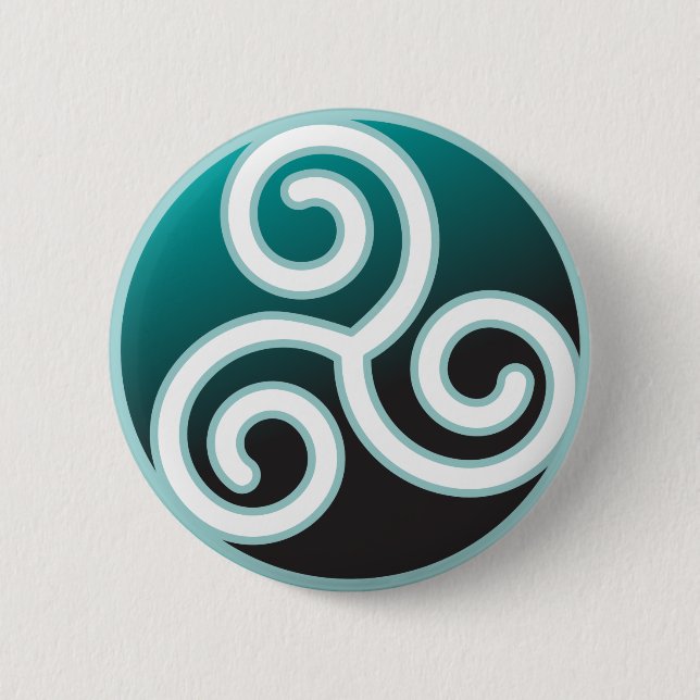 Triskele Celtic-Spirale Button (Vorderseite)