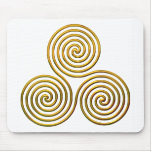 Triskele-gold Mousepad