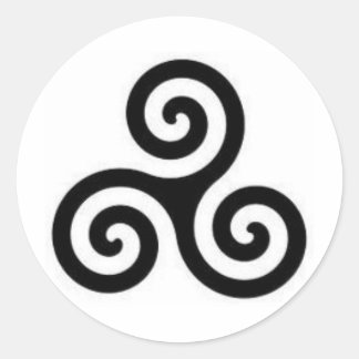 Triskele Runder Aufkleber