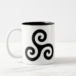 Triskele Symbol Zweifarbige Tasse
