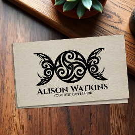 Triskele - Triple Moon Ornament Visitenkarte