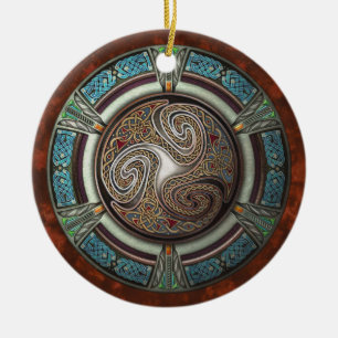 Triskelion Anhänger/Verzierung Keramik Ornament