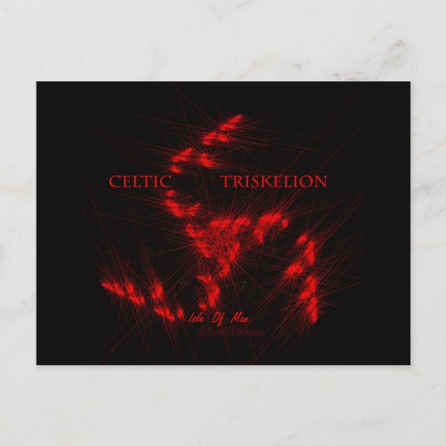 ☼ TRISKELION - KELTISCHE ☼ POSTKARTE (Vorderseite)