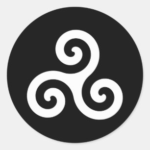 Triskelion Runder Aufkleber