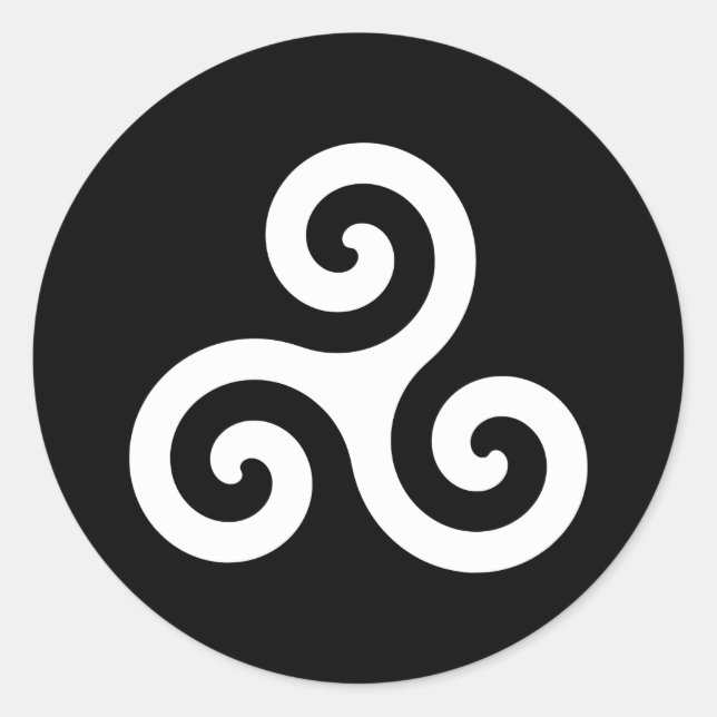 Triskelion Runder Aufkleber (Vorderseite)