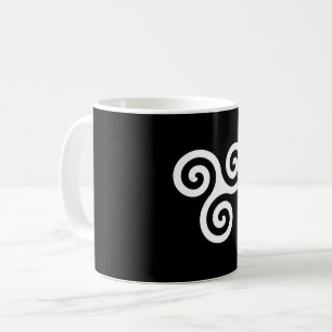 TRISKELION TRIPLE CELTIC SPIRAL KAFFEETASSE