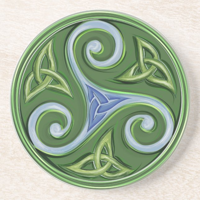Triskelle Getränkeuntersetzer (Vorne)
