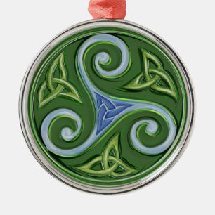Triskelle Silbernes Ornament