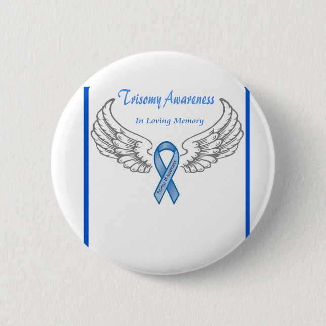 Trisomy 18 Anpassbar im Love Memory Button (Vorderseite)