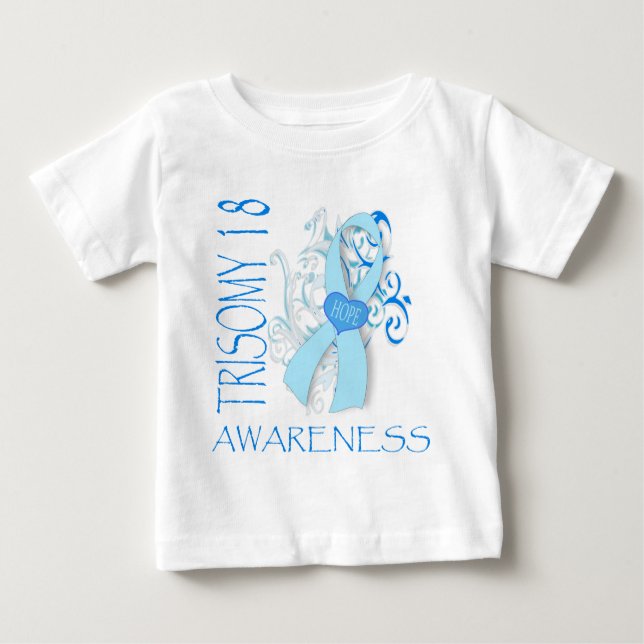 TRISOMY 18, BEWUSSTSEIN DES TRISOMY-18 BABY T-SHIRT (Vorderseite)